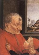 Domenico Ghirlandaio An Old man with his grandson oil painting artist